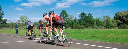 Kremenchuzky, en la bicicleta en tándem