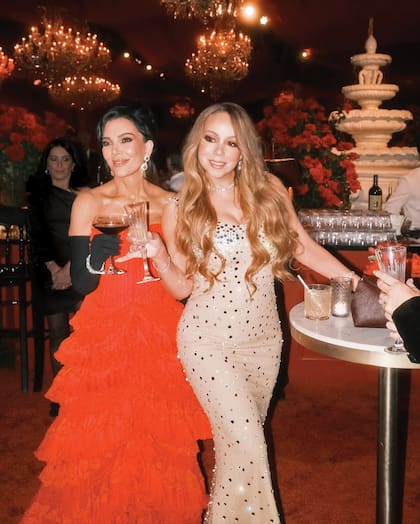 Kris brinda con Mariah Carey