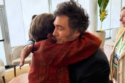 Kristalina Georgieva junto a Javier Milei en Brasil.