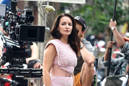 Kristin Davis en una secuencia de And Just Like That