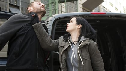 Krysten Ritter como Jessica Jones en la serie de Netflix