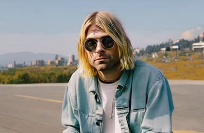 Kurt Cobain a los 57 años, según IA (pixlr IA)
