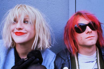 Kurt Cobain con Courtney Love