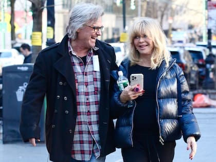 Kurt Russell y Goldie Hawn, en febrero de este año