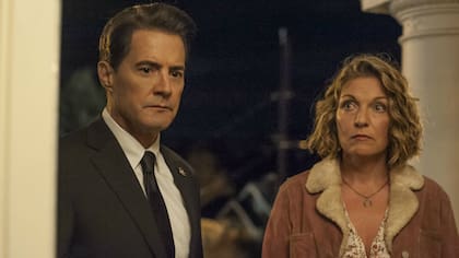 Kyle MacLachlan y Sheryl Lee en Twin Peaks