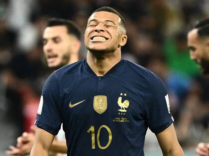 Kylian Mbappe ingresó en el segundo tiempo y no pudo evitar la caída de Francia ante Túnez