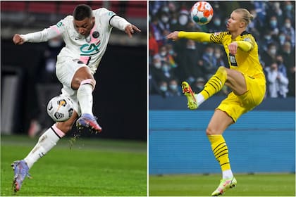 Kylian Mbappe y Erling Haaland, los goleadores de Francia y Noruega