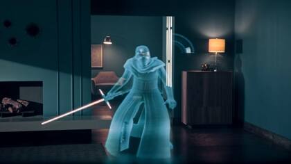 Kylo Ren, uno de los personajes que aparecen en el visor de realidad aumentada de Lenovo