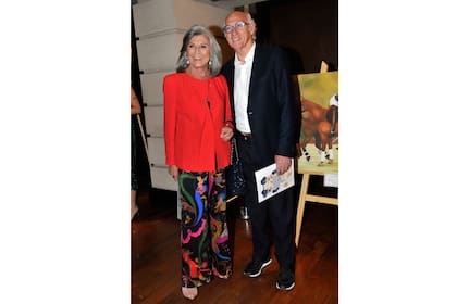 Carlos Bianchi, el ex DT de Boca Juniors, y su esposa dijeron presente en la fiesta de polo