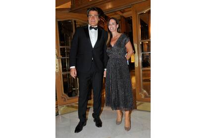 Guillermo Andino junto a su esposa en la gala solidaria
