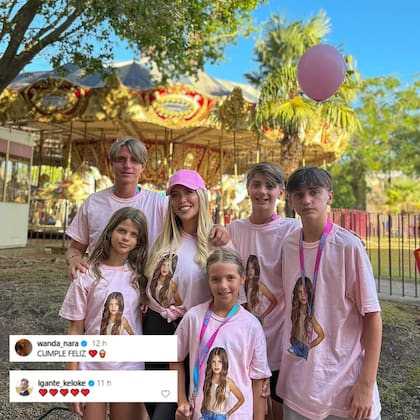 L-Gante comentó el posteo de Wanda con emojis de corazones rojos (Foto: Instagram @wanda_nara)