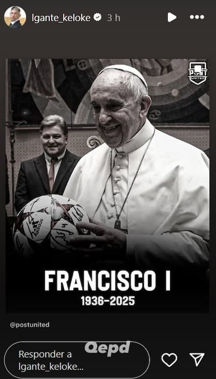 L-Gante despidió al papa Francisco