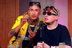 L-Gante fue a Olga y descolocó al público con su peculiar ingreso al programa de streaming