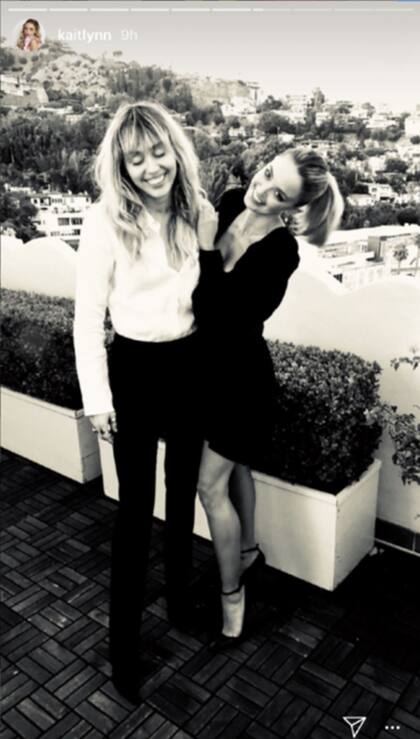 Muy compinches, juntas y sonrientes en otra storie