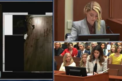 La abogada invitó a Amber a recordar el día que había aportado los datos de una botella en el piso, que era una de sus pruebas en la causa