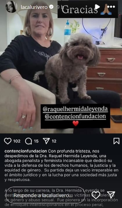 La abogada Raquel Hermida falleció este domingo a los 63 años