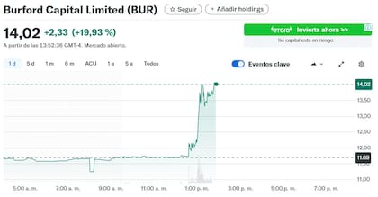 La acción de Burford Capital Limited (BUR)