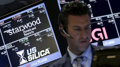 La acción de Starwood, ayer, en Wall Street