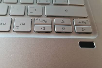 El sensor de huellas digitales de la Acer Swift 3