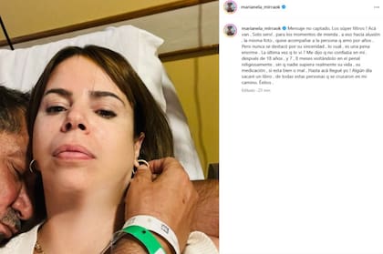 La aclaración de Mirra en Instagram, luego de que su posteo con Alperovich generara confusión entre sus seguidores