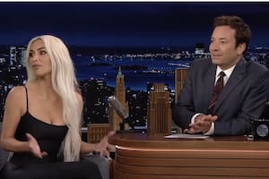 La reacción de Kim Kardashian con sus hijos en pleno set que descolocó a Jimmy Fallon