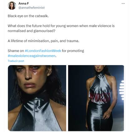 La activista destacó el maquillaje de Irina Shayk