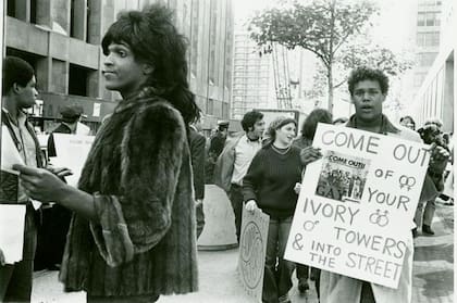 La activista Marsha P. Johnson es vista como una heroína de Stonewall por enfrentarse a la policía esa noche