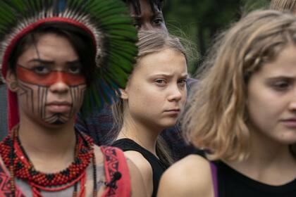 La activista sueca Greta Thunberg exigió ayer al Congreso de Estados Unidos junto a un grupo de líderes indígenas acciones concretas y liderazgo