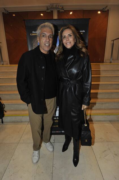 La actriz Adriana Salonia y su pareja, Francisco Paco Mármol