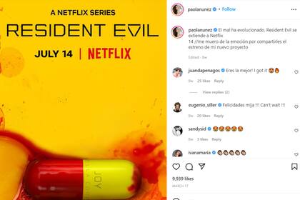 La actriz compartió las imágenes en su cuenta de Instagram