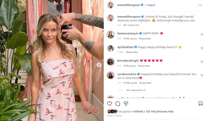 La actriz compartió una serie de fotos por su cumpleaños