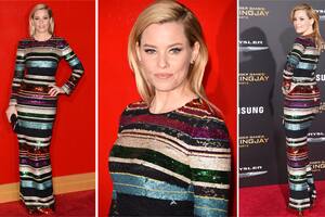 ¿Desastre o acierto? El look multicolor de Elizabeth Banks