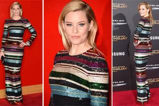 ¿Desastre o acierto? El look multicolor de Elizabeth Banks