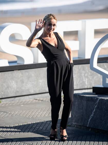 La actriz francesa Sandrine Bonnaire posa durante la sesión fotográfica de la película Dance first