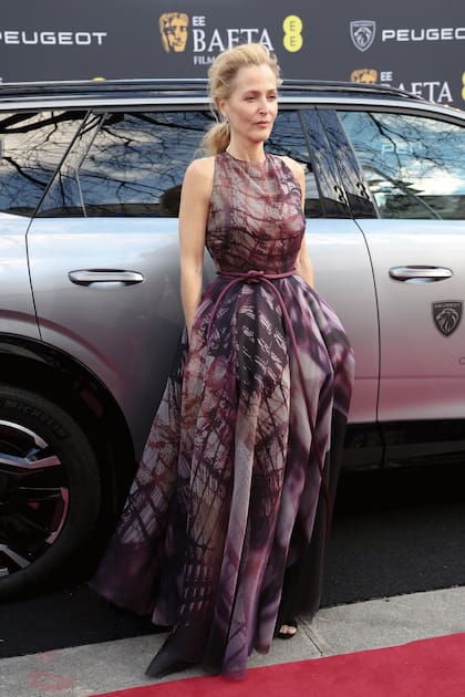 La actriz Gillian Anderson, con un diseño de la colección primavera verano 2026 de Roksanda