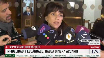 La actriz habló abiertamente con los medios de comunicación tras confirmar su infidelidad (Foto: Captura LN+)