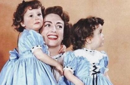 La actriz Joan Crawford adoptó a cuatro hijos y cuando murió desheredó a los dos mayores