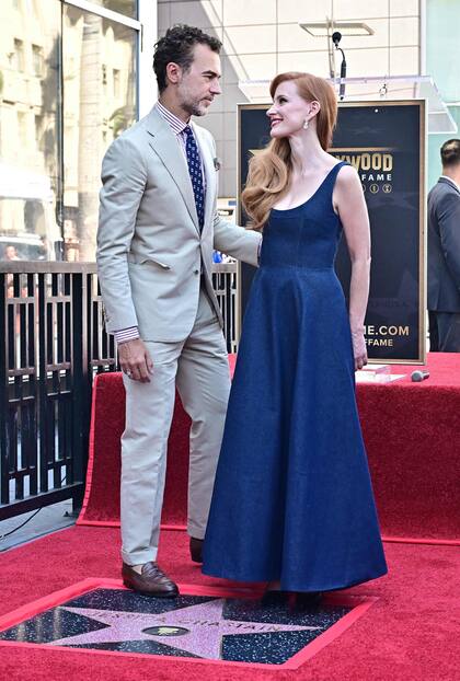 La actriz junto a su marido, Gian Luca Passi