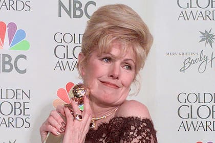 La actriz Lynn Redgrave cuando ganó el Globo de Oro por Dioses y monstruos
