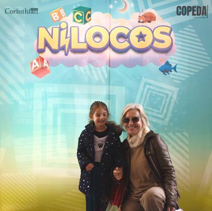 La actriz Mercedes Morán fue otra de las artistas que disfrutó de la propuesta junto a su nieta, a pura sonrisa