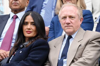 La actriz mexicana Salma Hayek y su marido, el multimillonario Francois-Henri Pinault.