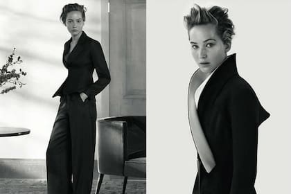 La actriz, muy elegante