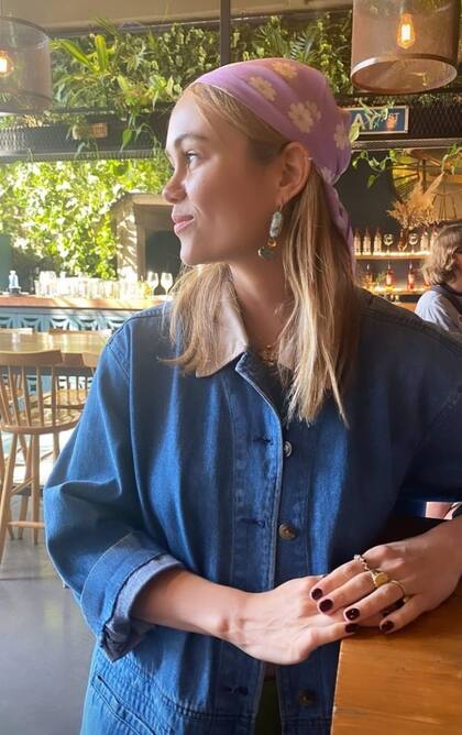 La actriz paseó por Palermo y recordó, de alguna manera, sus días en Beirut