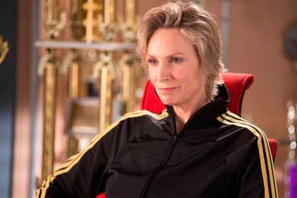La actriz en tiempos en que personificaba a la temible Sue Sylvester en la serie Glee