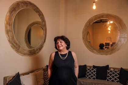 La actriz Rita Terranova en el teatro El Tinglado.