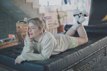 La actriz se muestra en los ambientes de casa