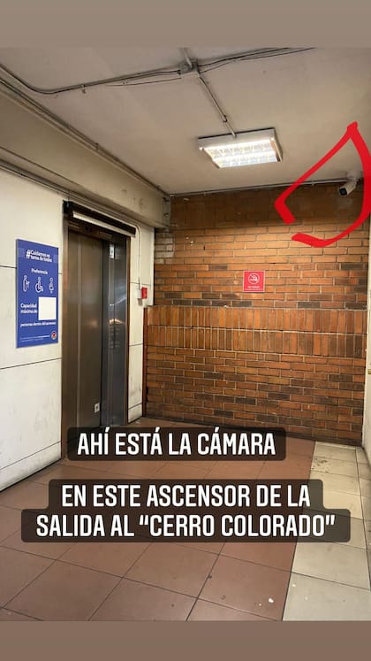 La actriz subió a sus redes fotos del lugar del hecho.