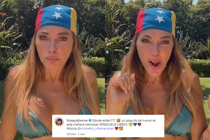 La actriz venezolana hizo el trend y su video tuvo más de cinco millones de reproducciones (Foto: Captura de video / Instagram @fulopcatherine)