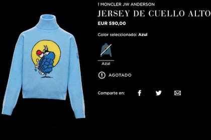 La actriz vuelve a marcar tendencia con su suéter de Uniqlo con la estampa del gato Silvestre. La prenda, que cuesta 590 euros, ya está agotada.