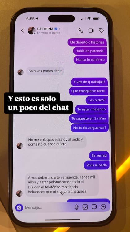 La actriz y la conductora discutieron a través de sus mensajes privados de Instagram
